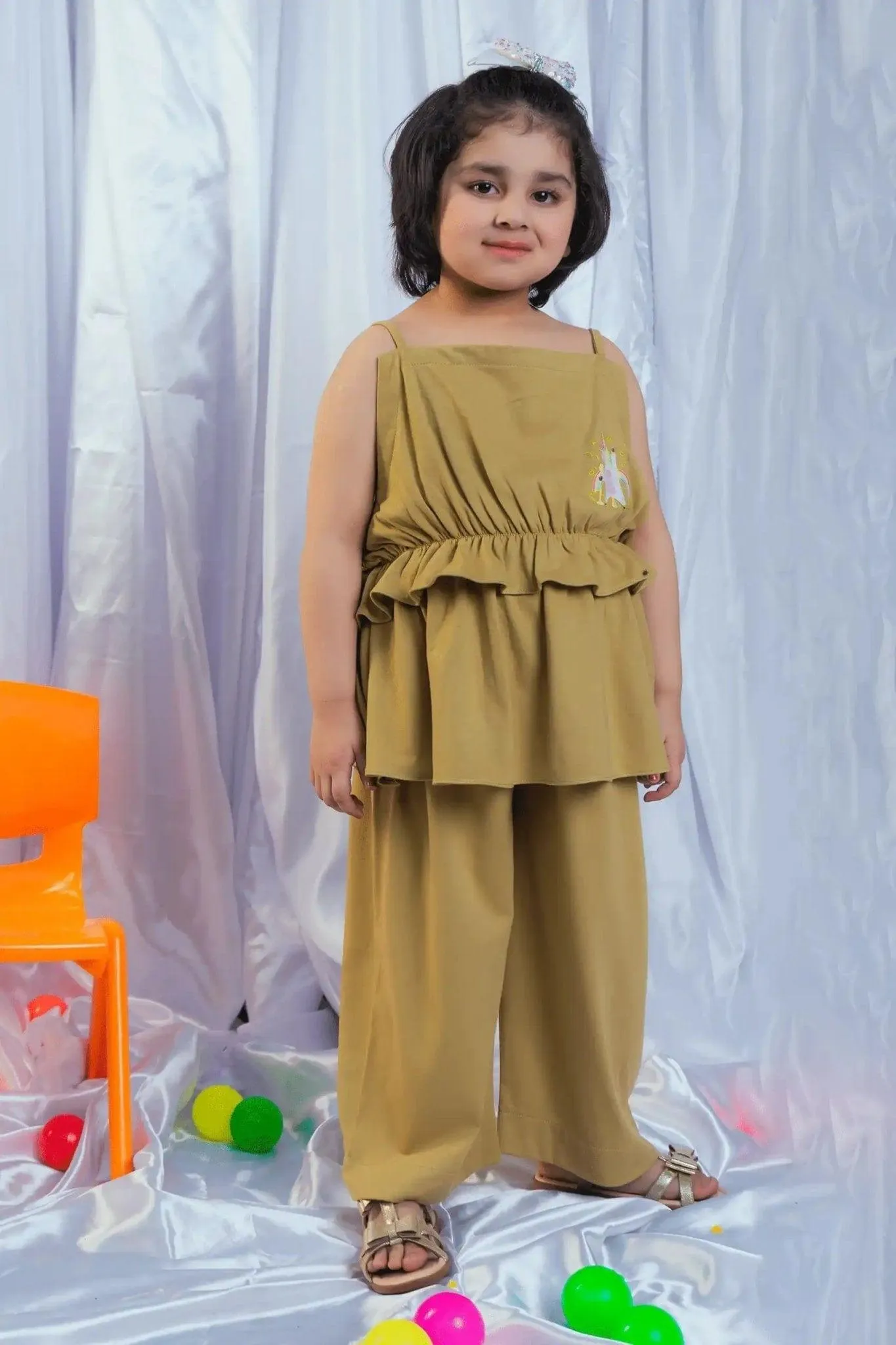 2PC Girl - Printed Jersey Suit