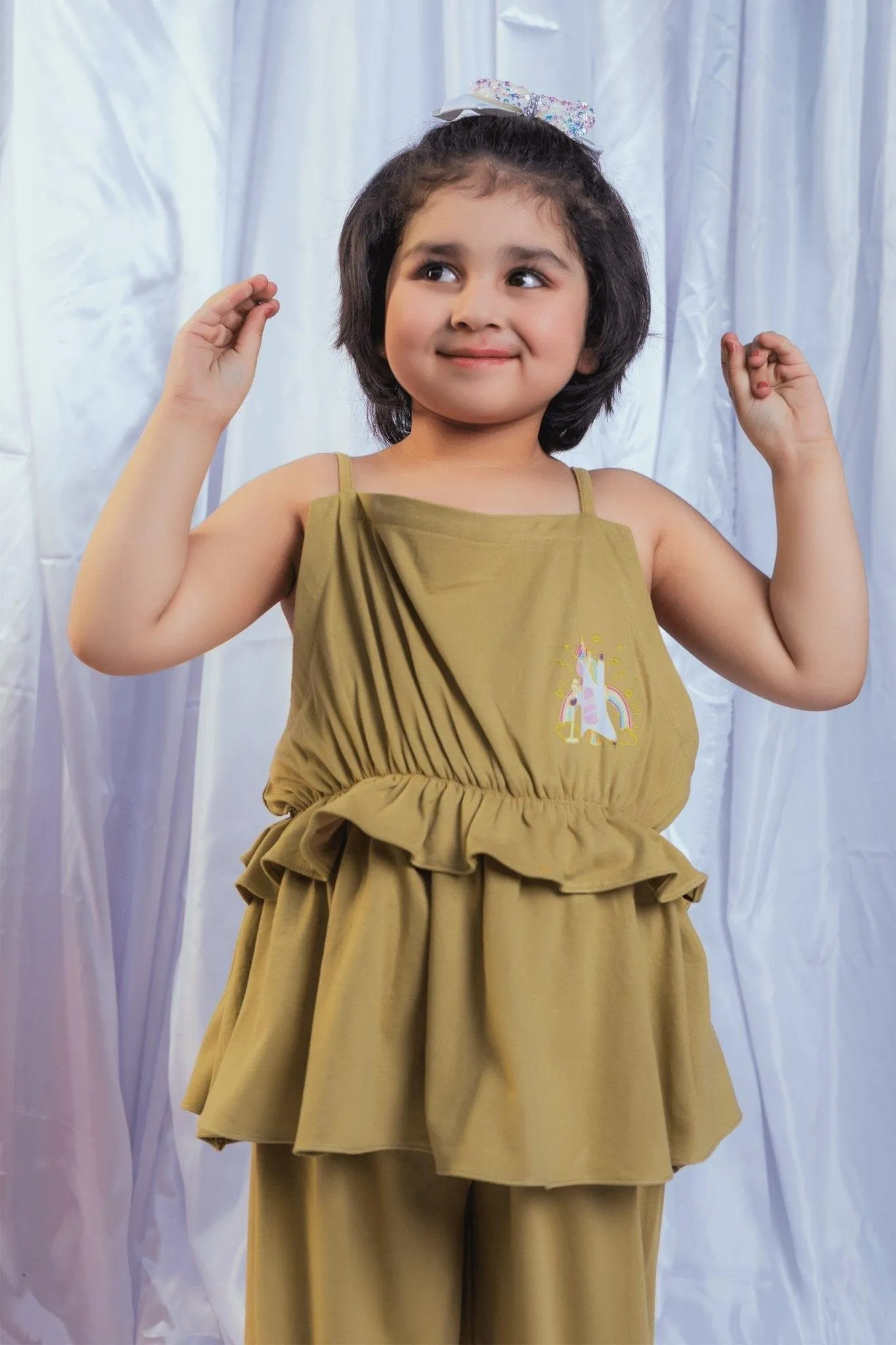 2PC Girl - Printed Jersey Suit