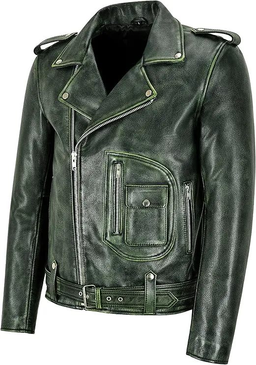 AEW Jon Moxley Leather Biker Jacket