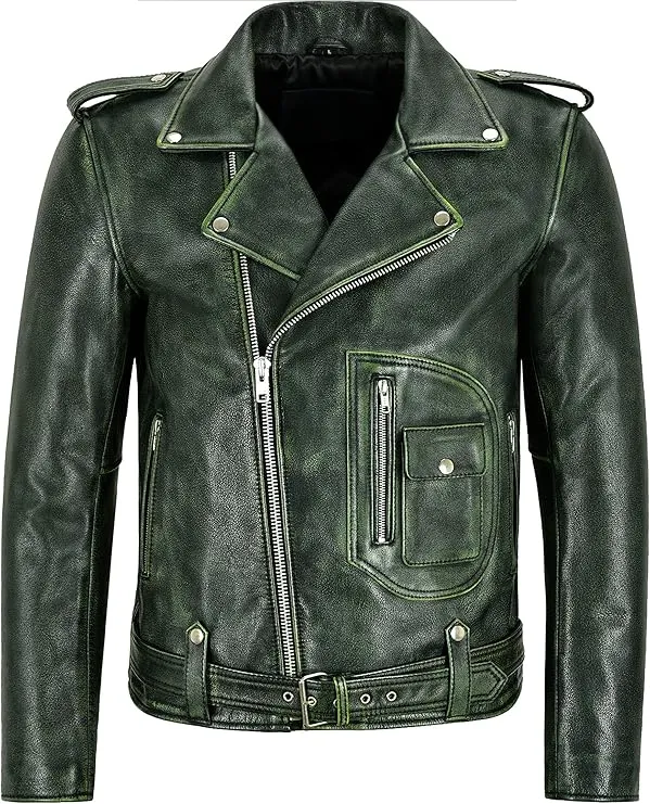AEW Jon Moxley Leather Biker Jacket
