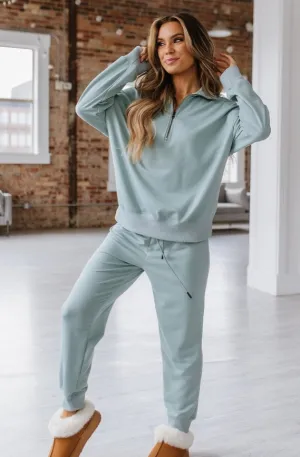 Alison Half-Zip Loungewear Set