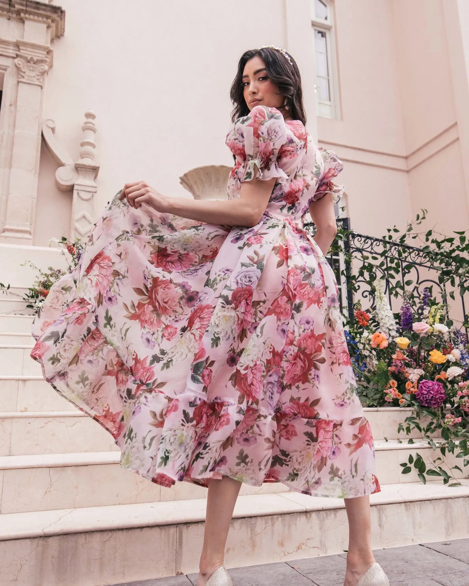 Amelia Dress | Peach Blossom