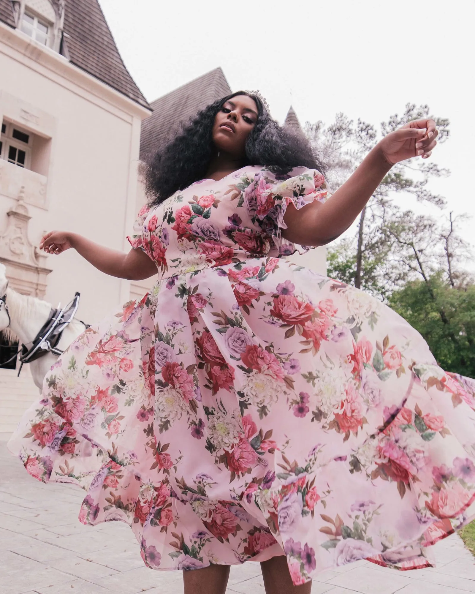 Amelia Dress | Peach Blossom