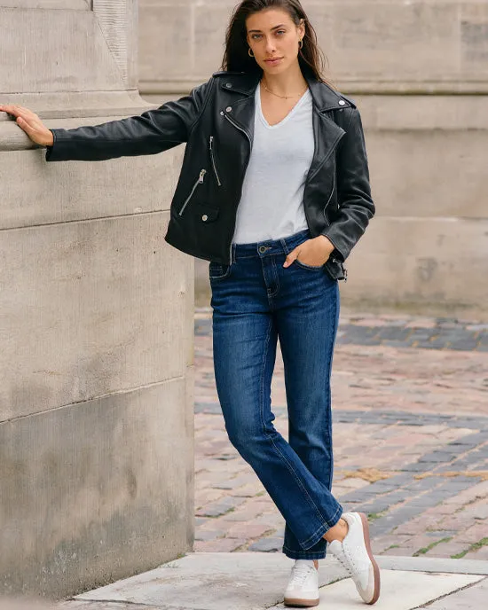 Ashley Imera Ankle Jeans Dark Blue