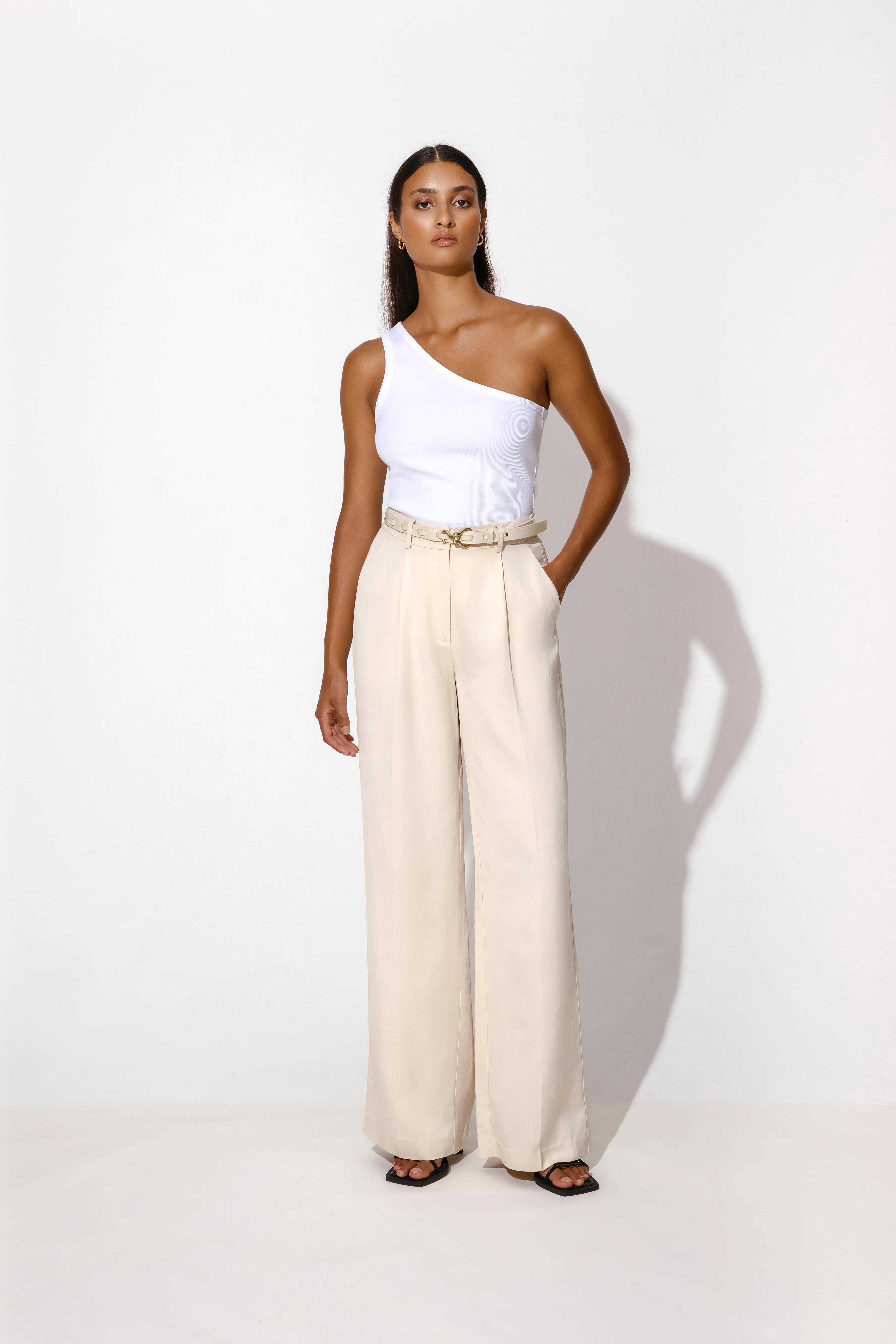 Carlotta Wide Leg Pants Vanilla