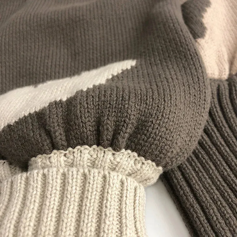Cartoon Knit Harem Pants