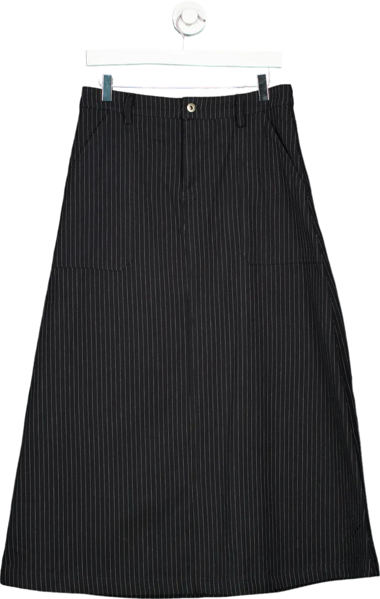 Collusion Black Pinstripe Skirt UK 12