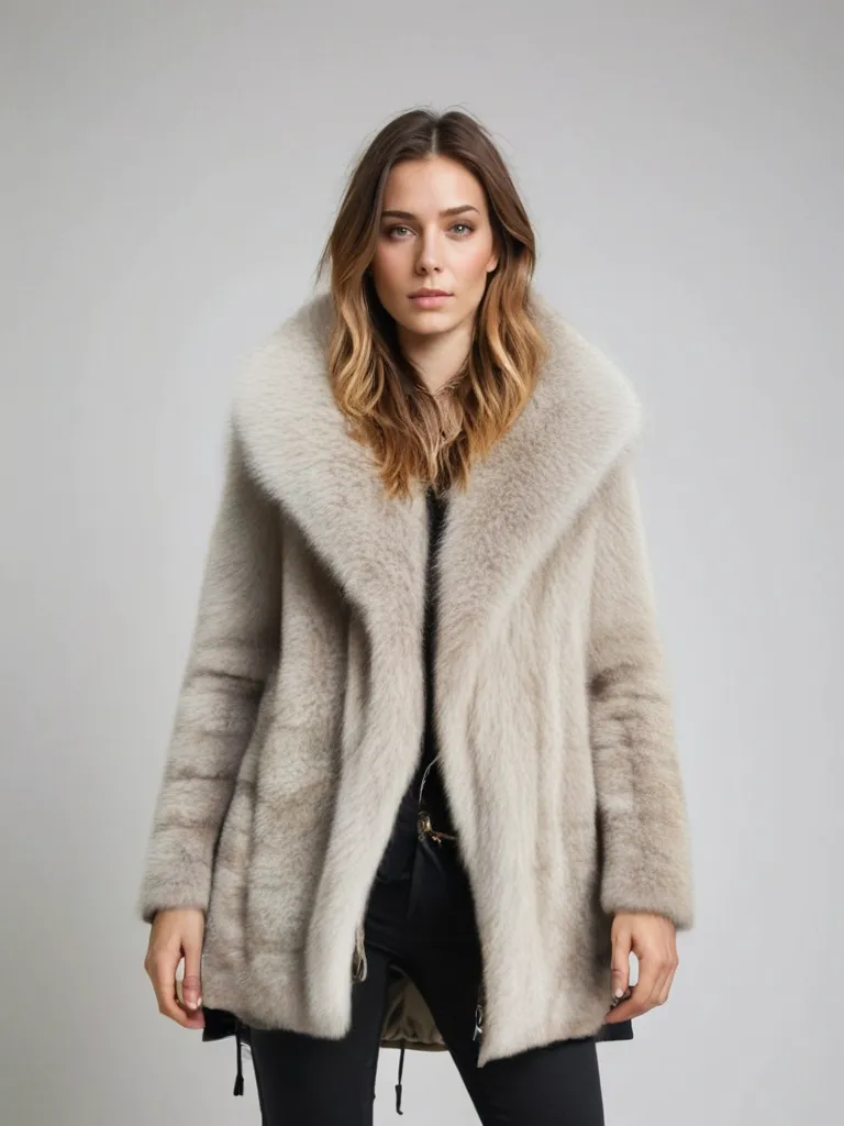 Damesjas van imitatiebont - luxe warmte & comfort