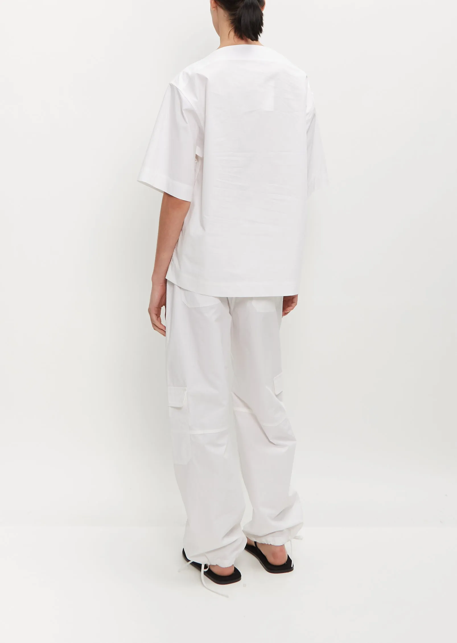 Dart-Neck Cotton Top