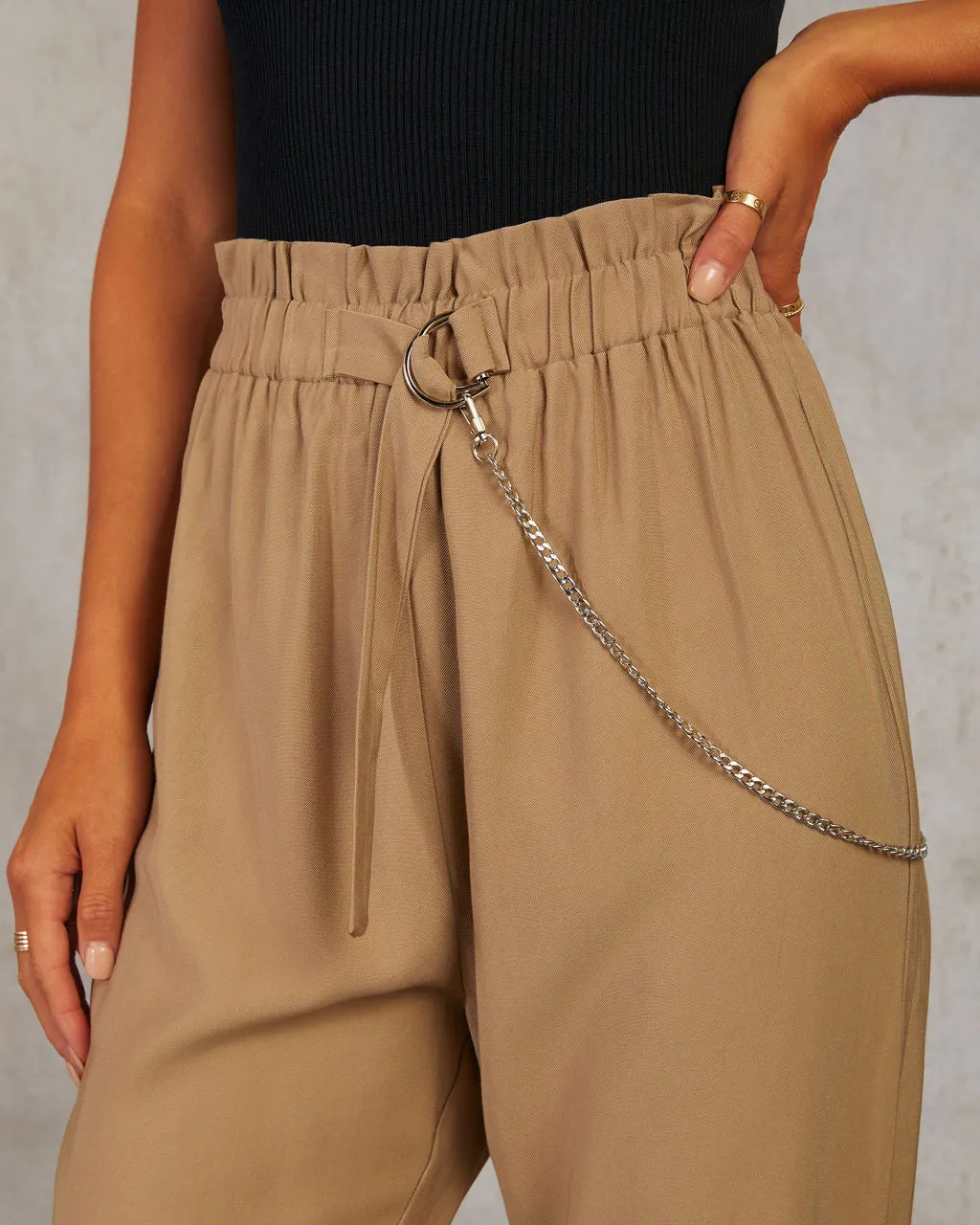 Double Take High Rise Cropped Trouser