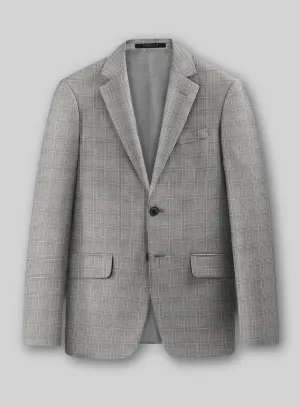 Glen Wool Light Gray Jacket
