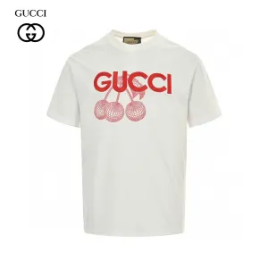 Gucci Cherry Graphic T-Shirt (White)
