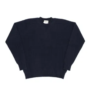 Jamieson's For Clutch Cafe Brushed Shetland Sweater Dark Navy