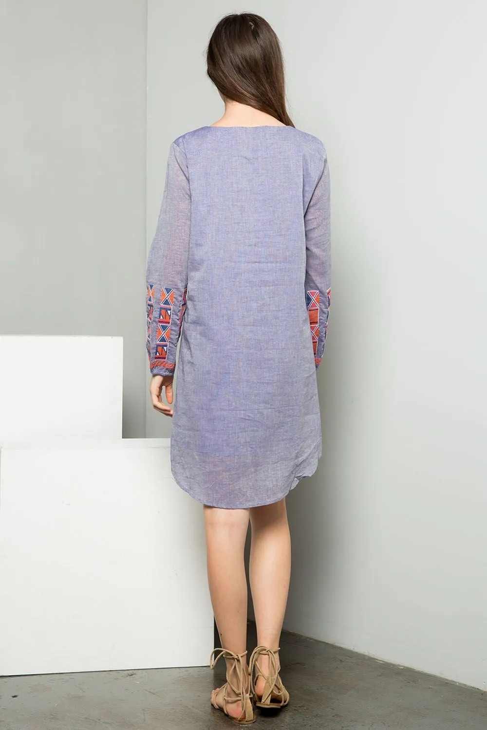 Keepin’ it Crafty Embroidered Dress-THML