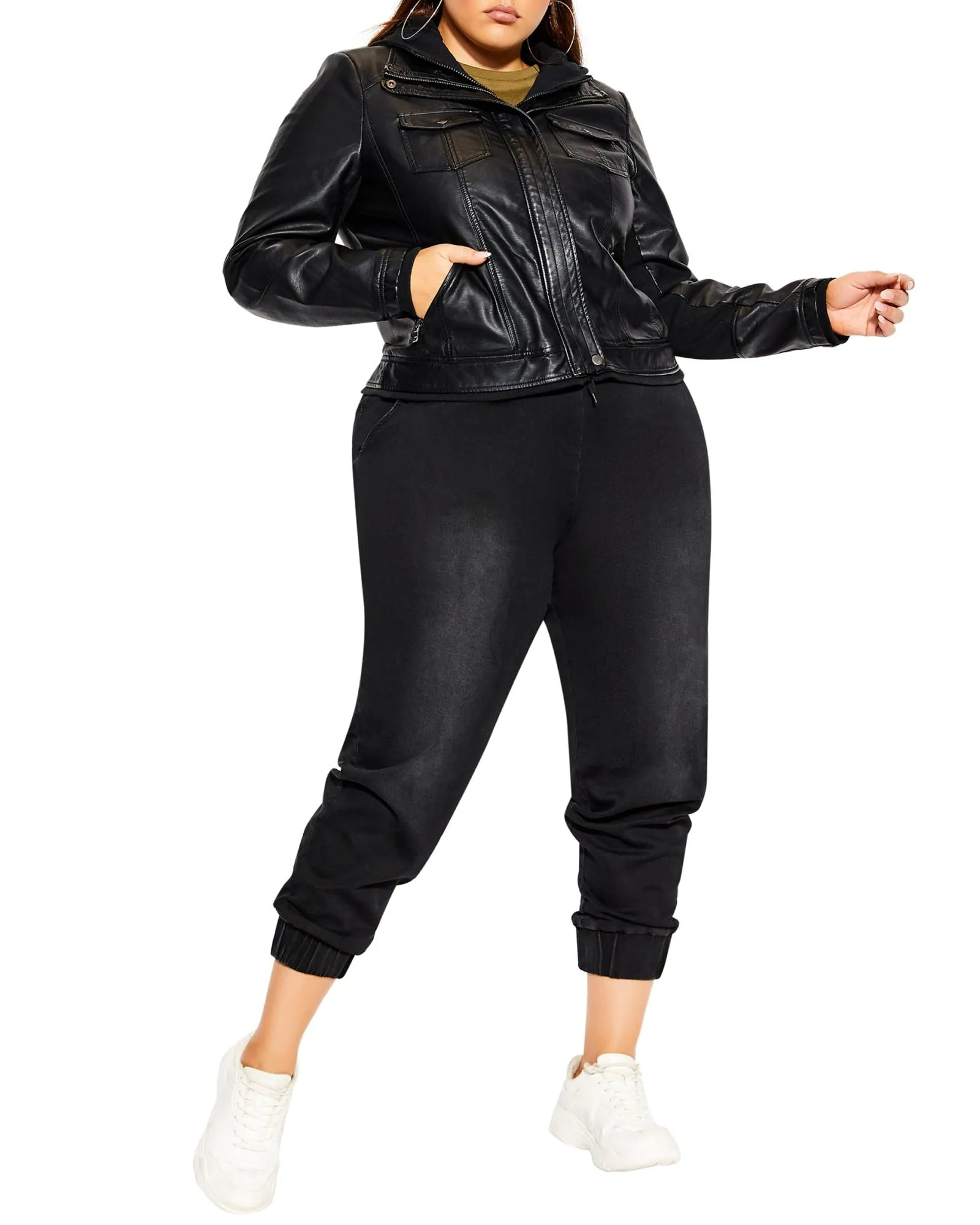 Kiara Hoodie Jacket | Black