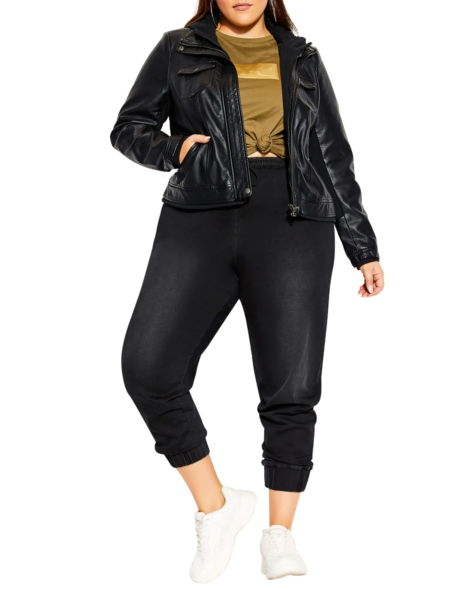 Kiara Hoodie Jacket | Black