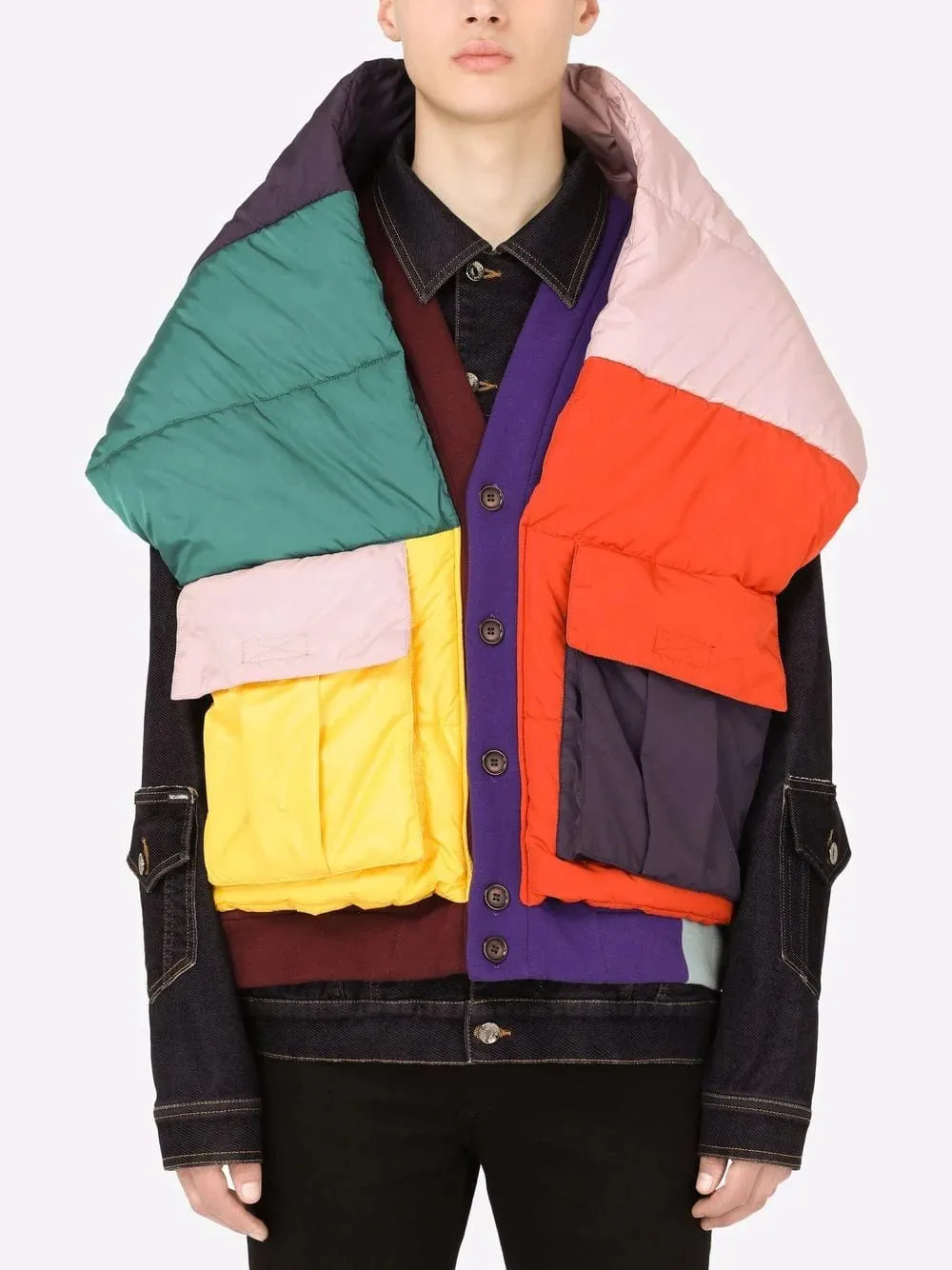 Layered Patchwork Jacket