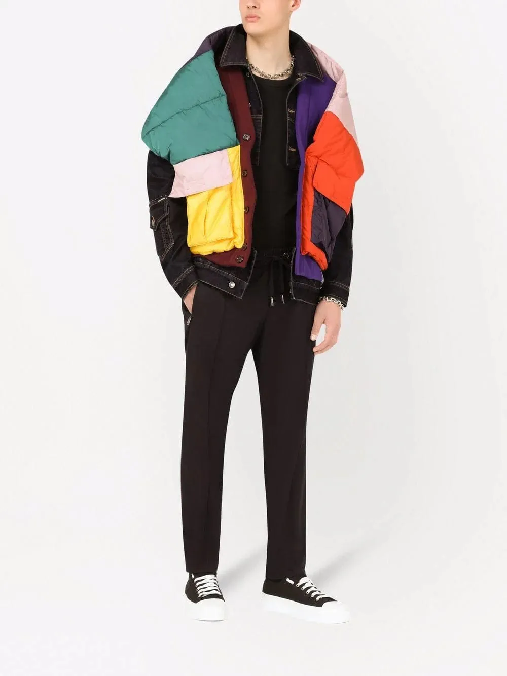 Layered Patchwork Jacket