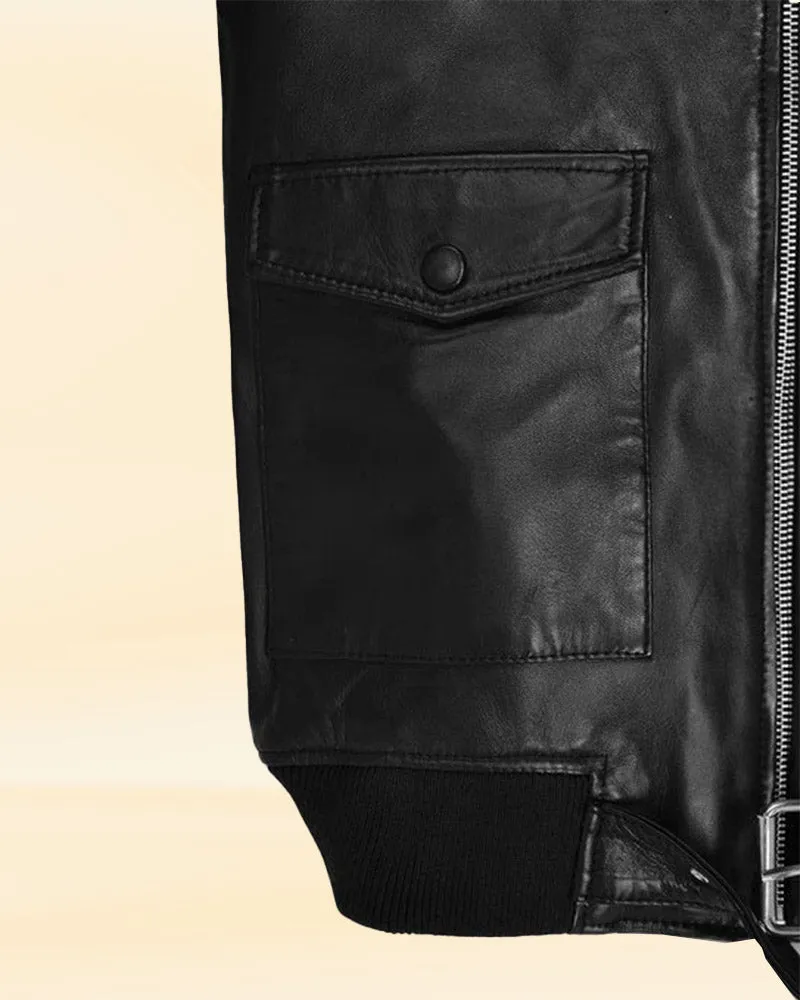 LEATHER JACKET WORN BY ANDREW GARFIELD IN THE TONIGHT SHOW | ANDREW GARFIELD LEATHER JACKET