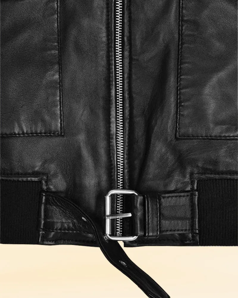 LEATHER JACKET WORN BY ANDREW GARFIELD IN THE TONIGHT SHOW | ANDREW GARFIELD LEATHER JACKET