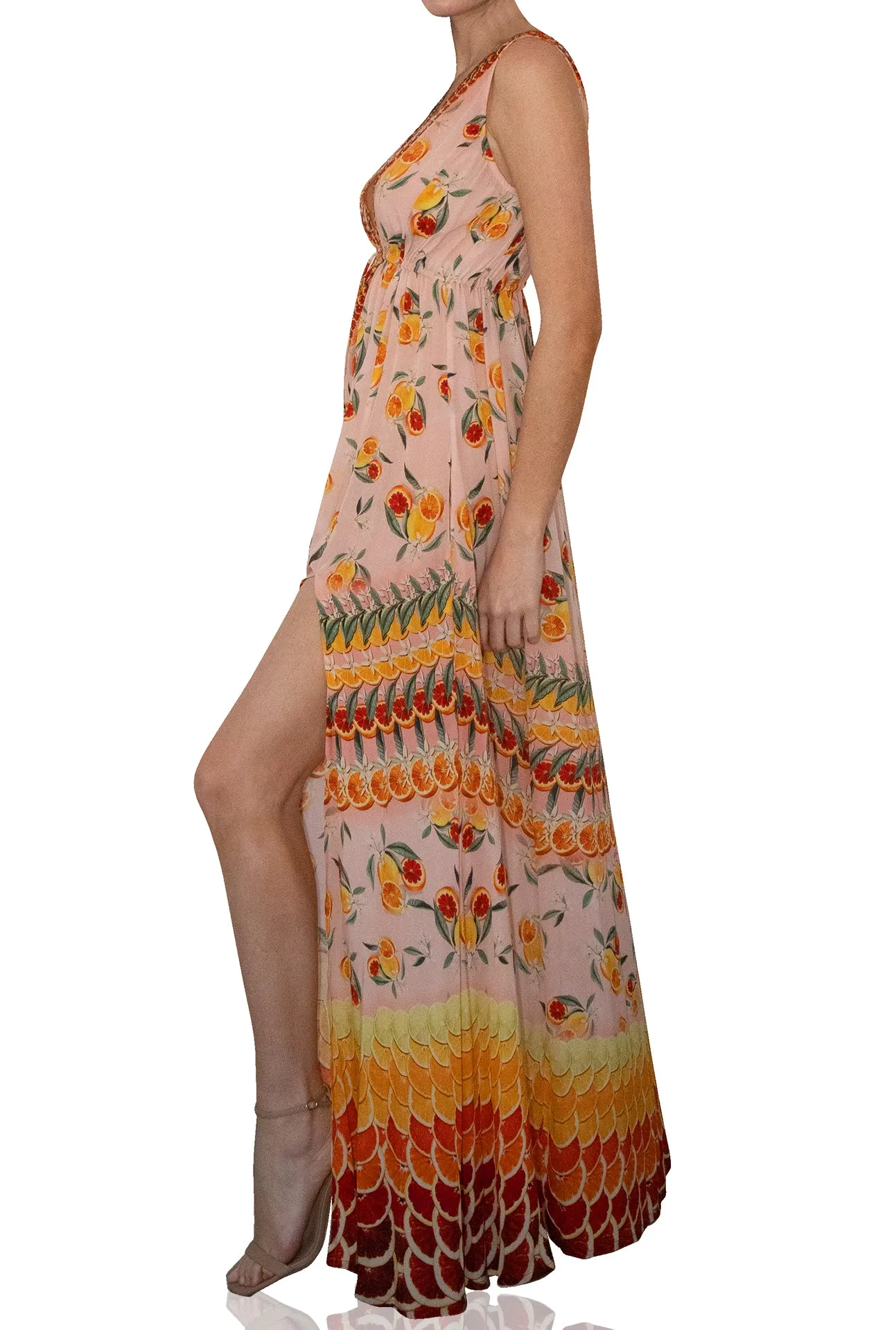 Lemon Party Wear Dress