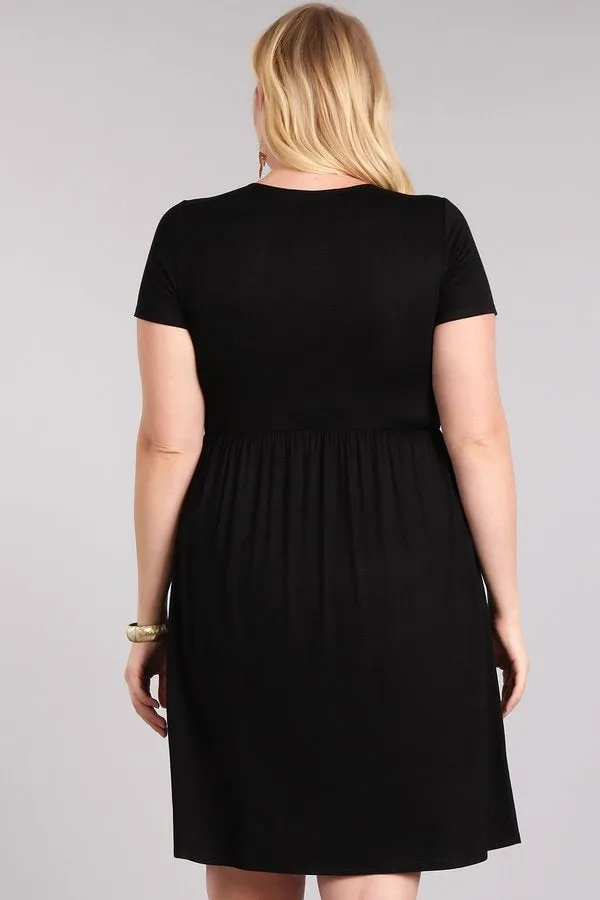 Lucy Cap Sleeve Babydoll Dress