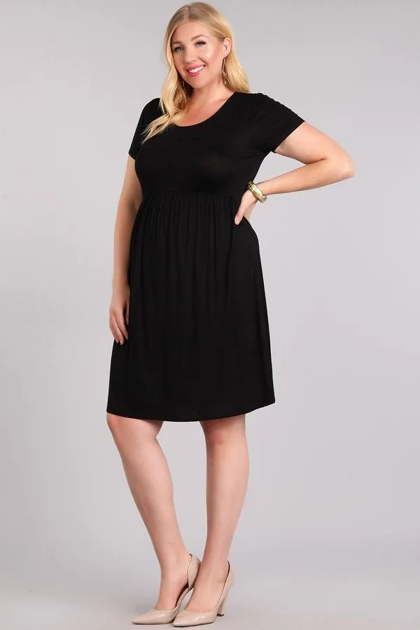 Lucy Cap Sleeve Babydoll Dress