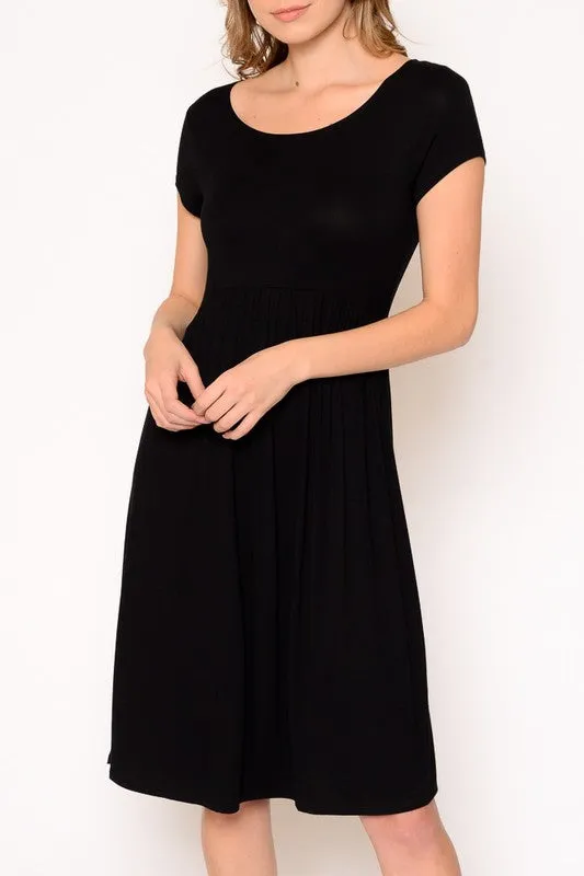 Lucy Cap Sleeve Babydoll Dress