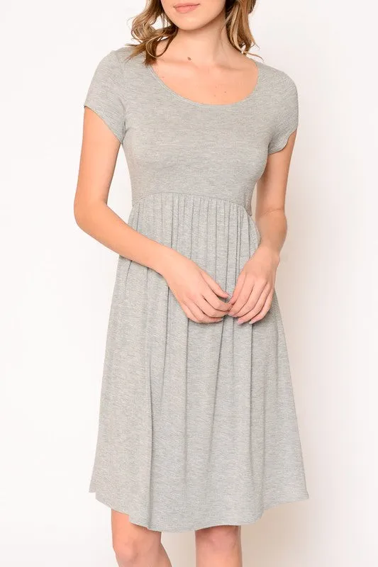 Lucy Cap Sleeve Babydoll Dress