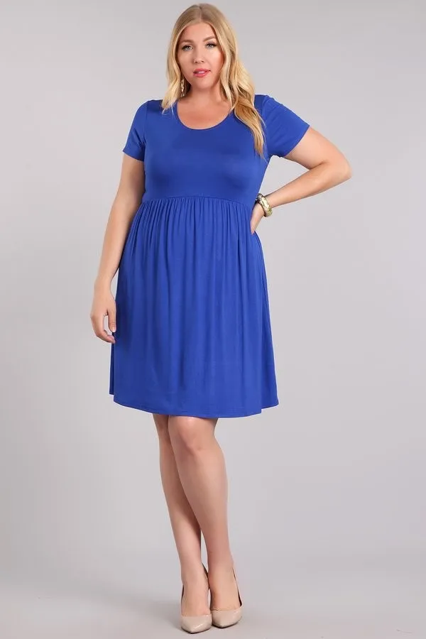 Lucy Cap Sleeve Babydoll Dress