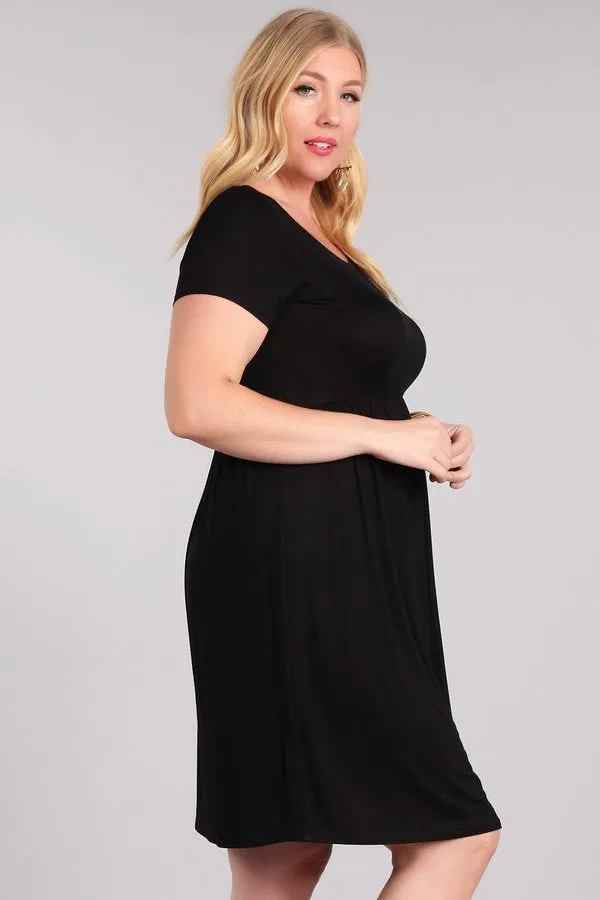 Lucy Cap Sleeve Babydoll Dress