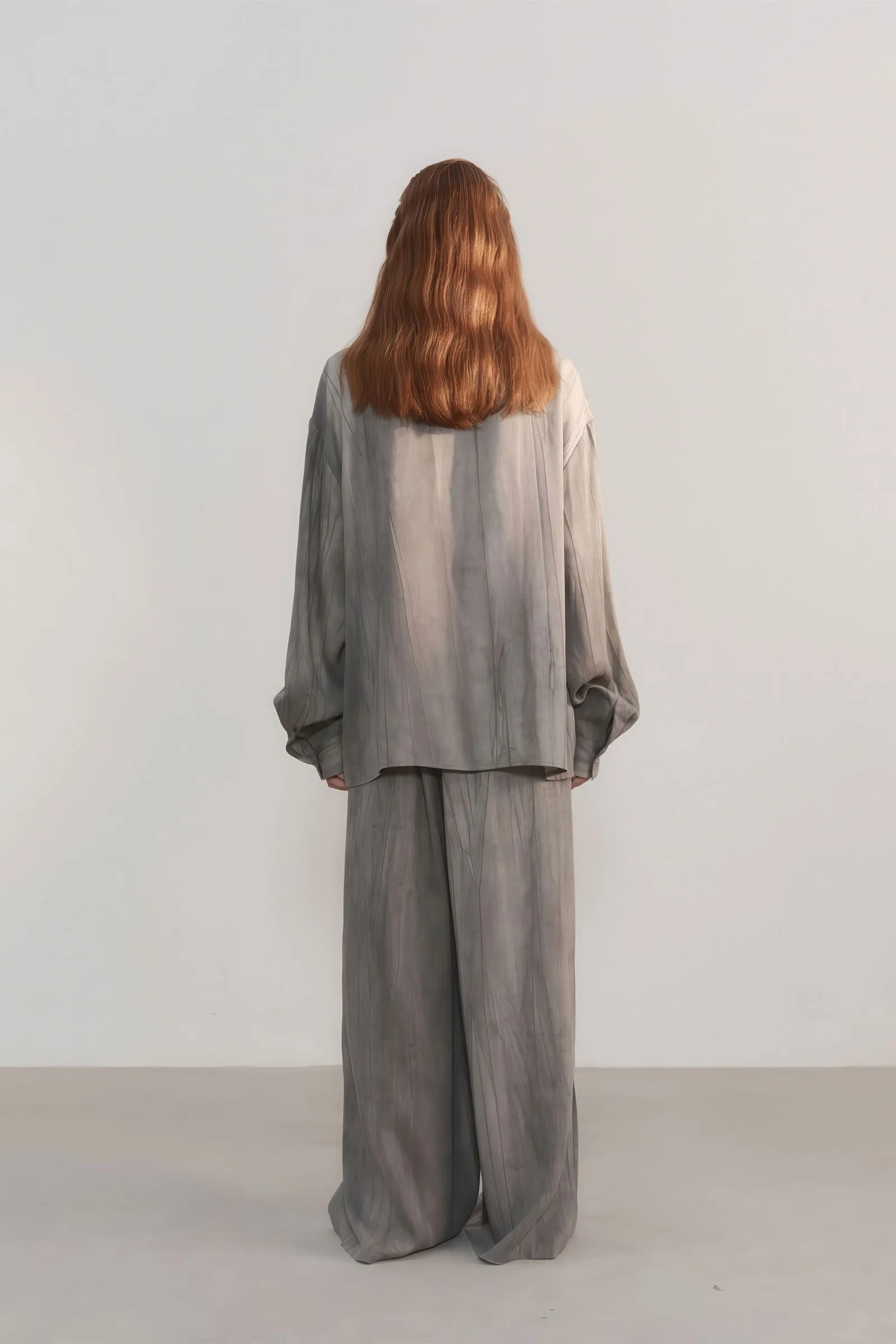 Luxe Feel Tencel High-Waist Wide-Leg Trousers