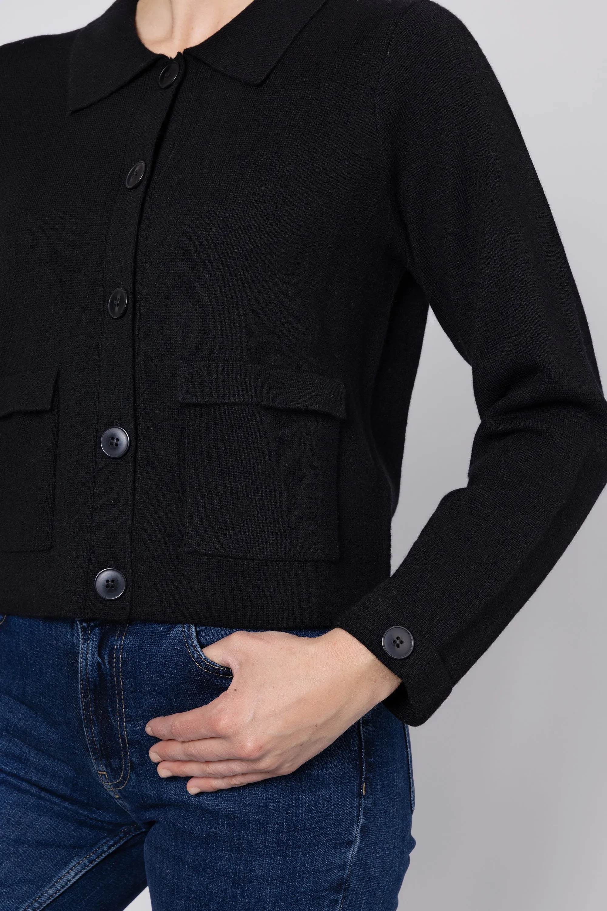 Maeve Milano Pocket Knitted Jacket