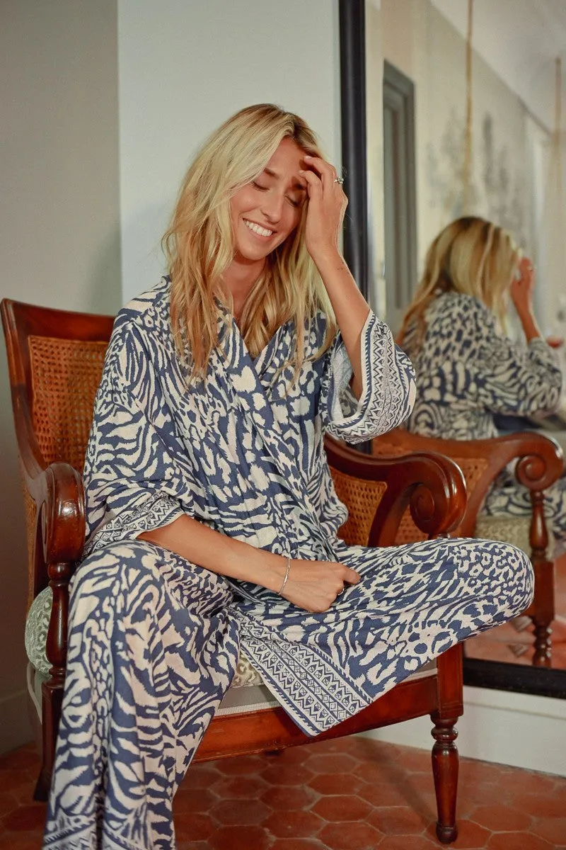Molly Bracken Zebra Print Kimono Top