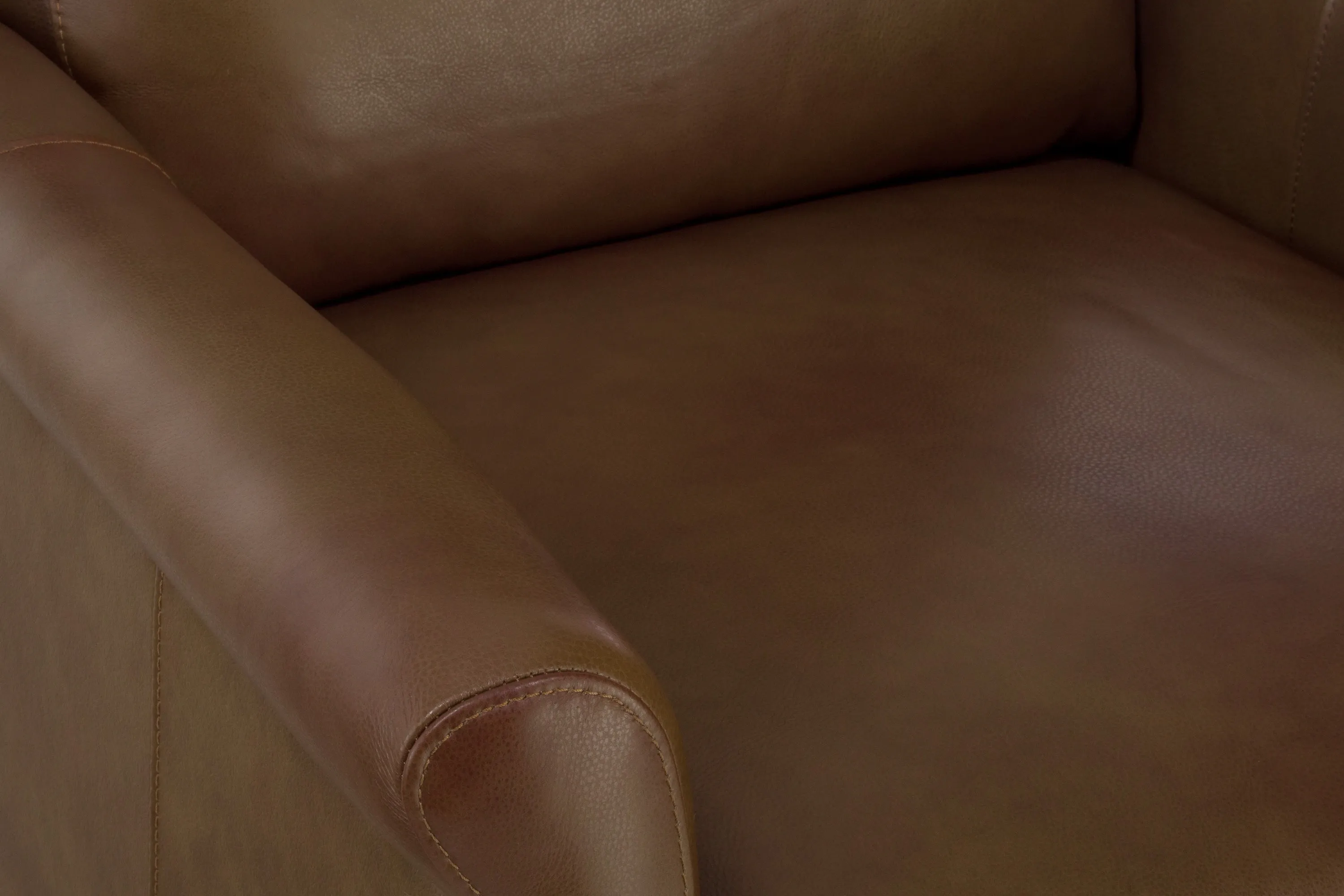 Page Leather Push Back Recliner