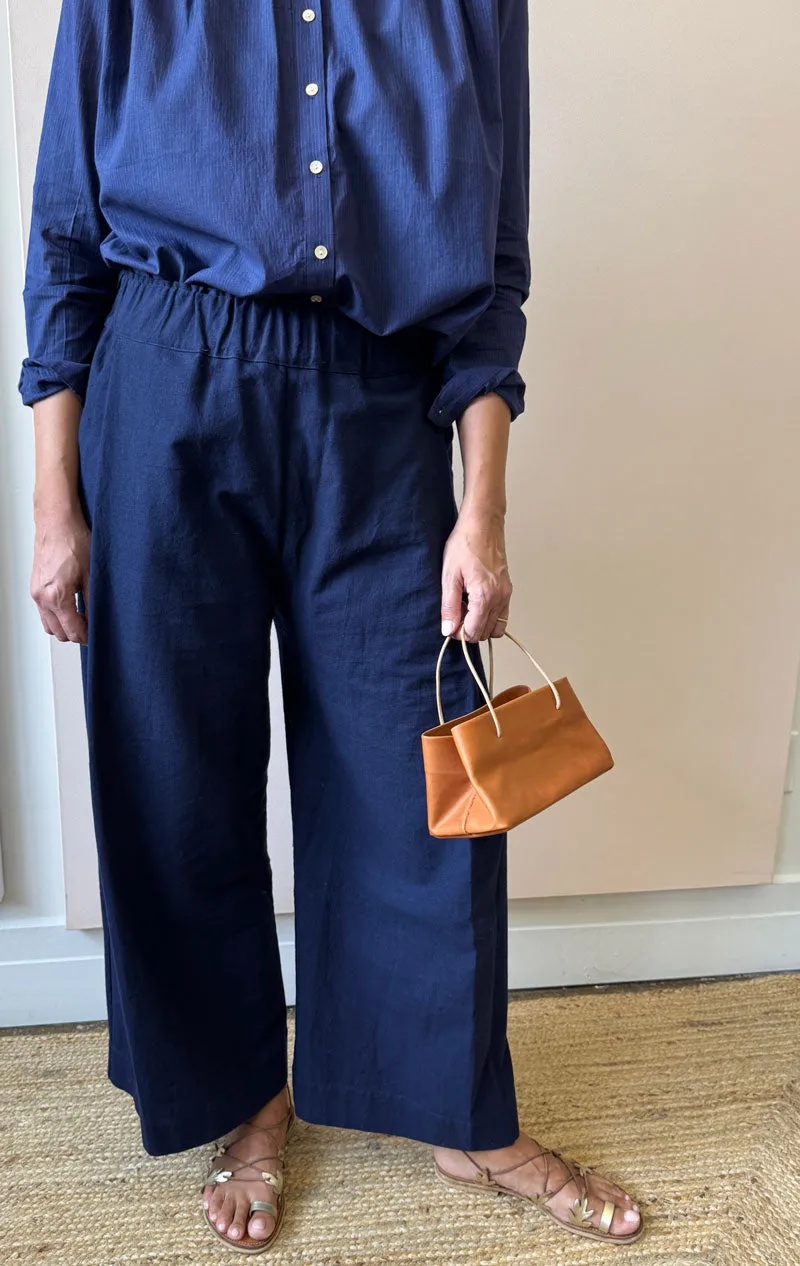 Pleated Khadi pant