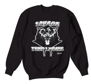 Retro 4 Black Cat Savage Tendencies Sweater