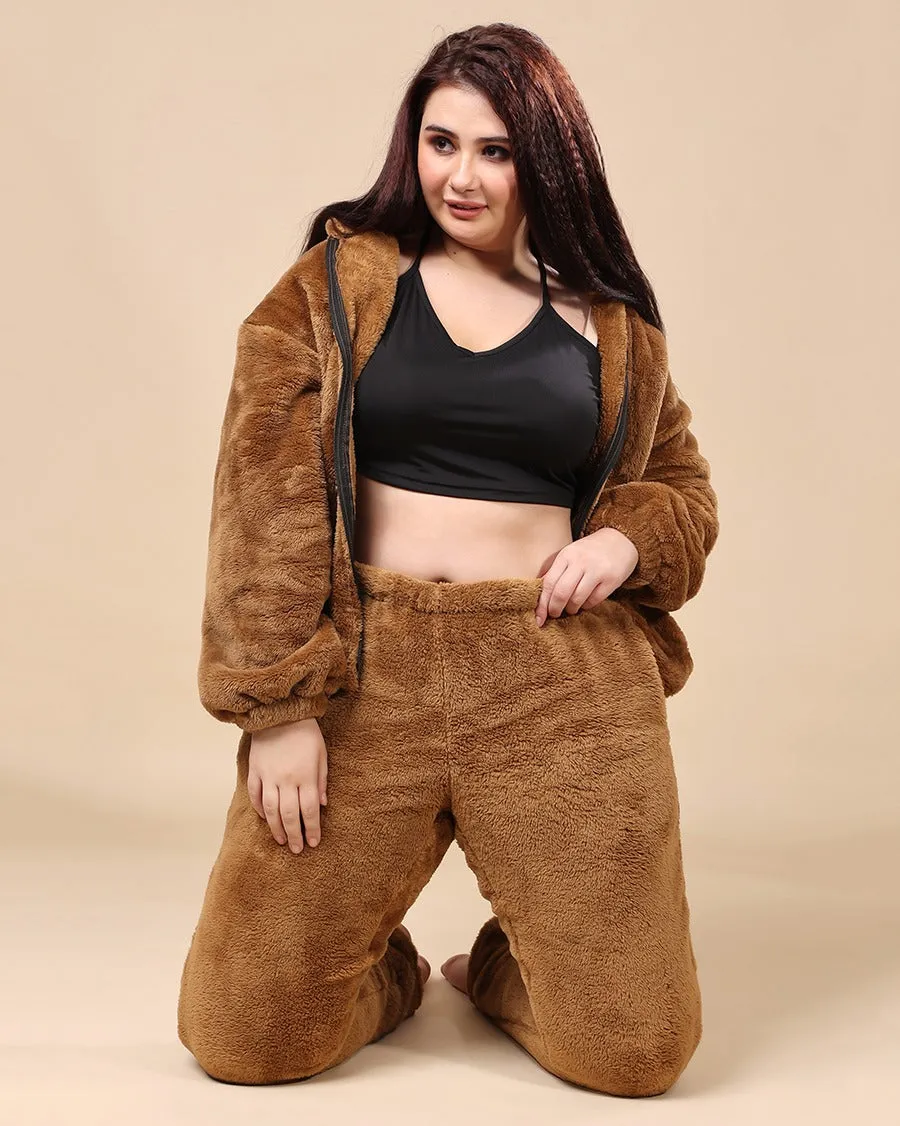 Solid Fur Pants