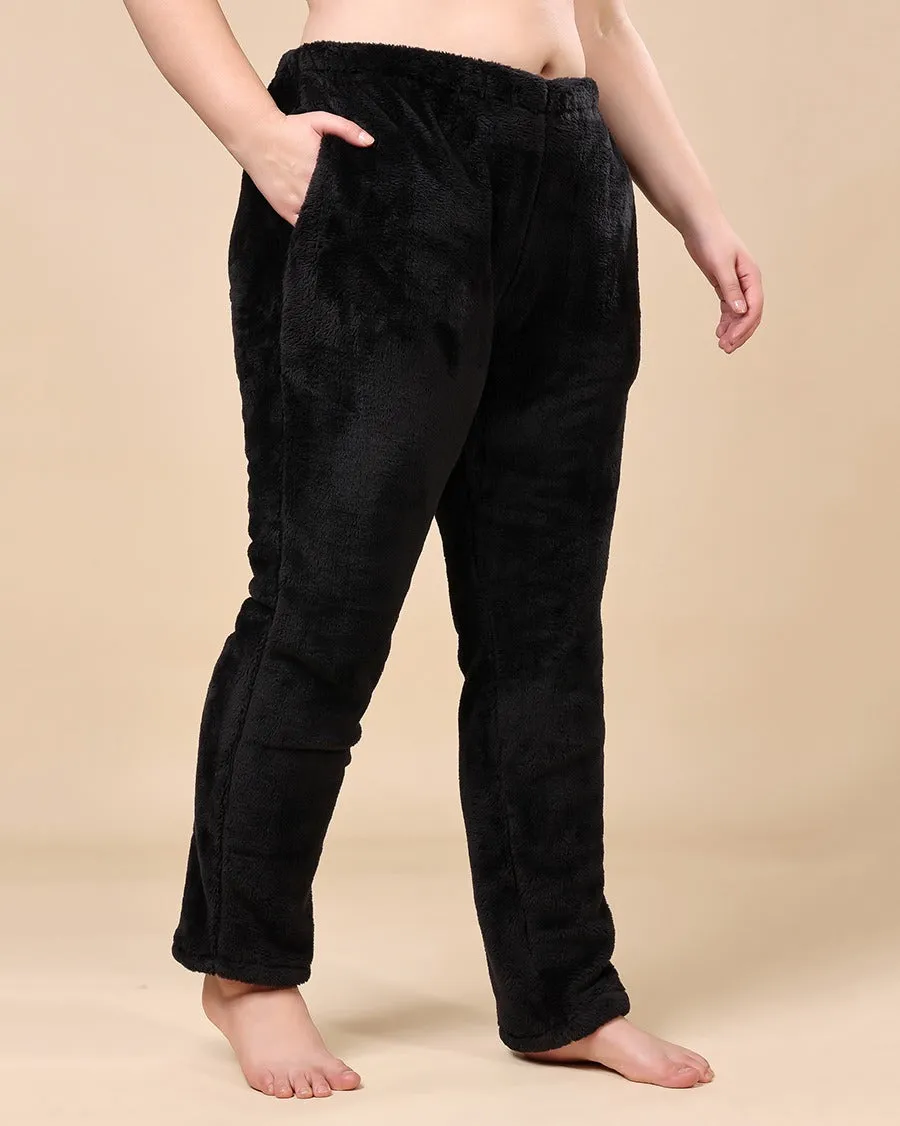 Solid Fur Pants