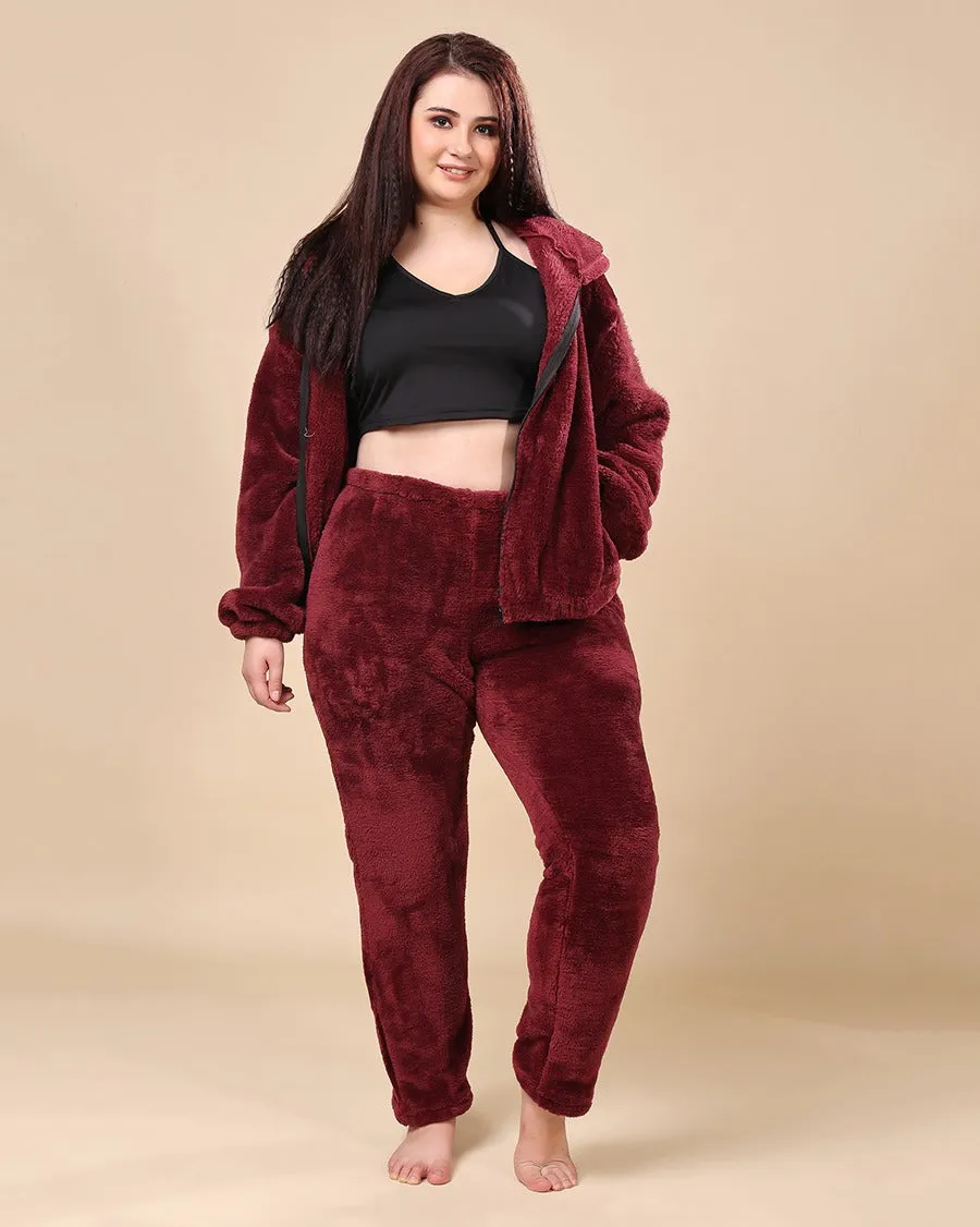 Solid Fur Pants