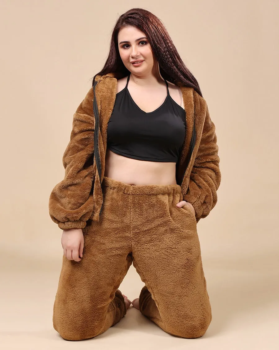 Solid Fur Pants