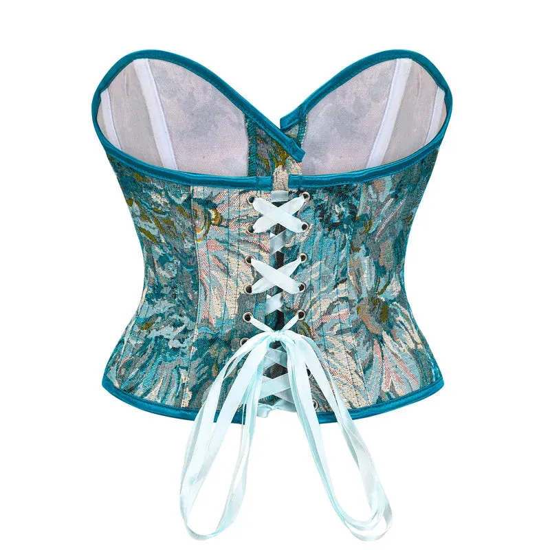 Spring Dream Blue Corset Top