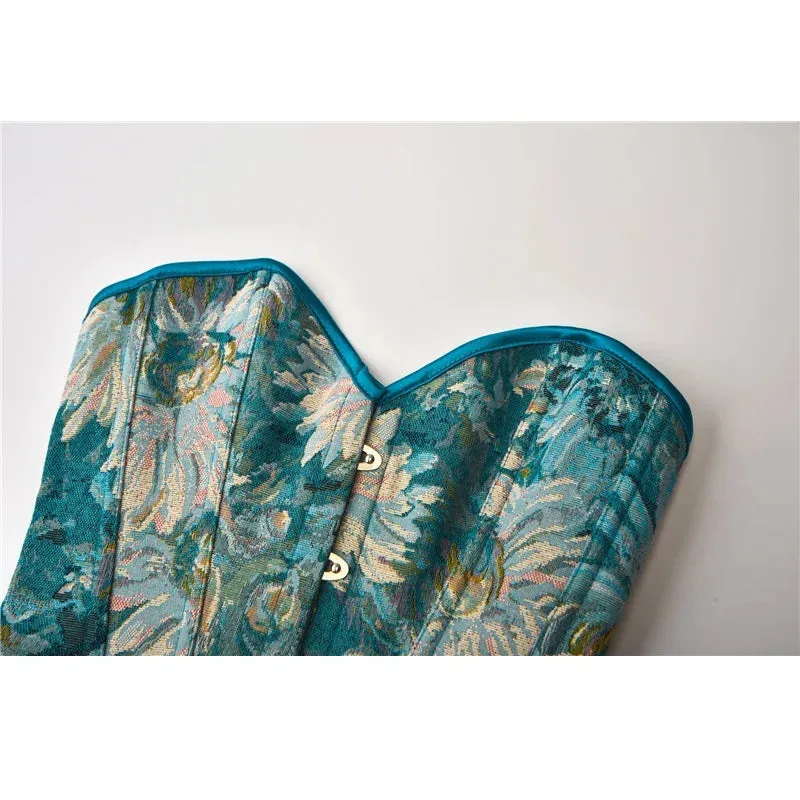 Spring Dream Blue Corset Top