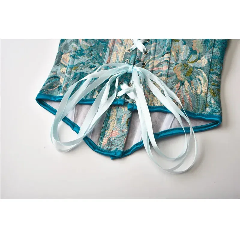 Spring Dream Blue Corset Top