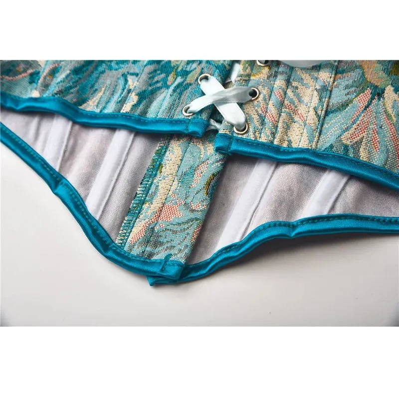Spring Dream Blue Corset Top