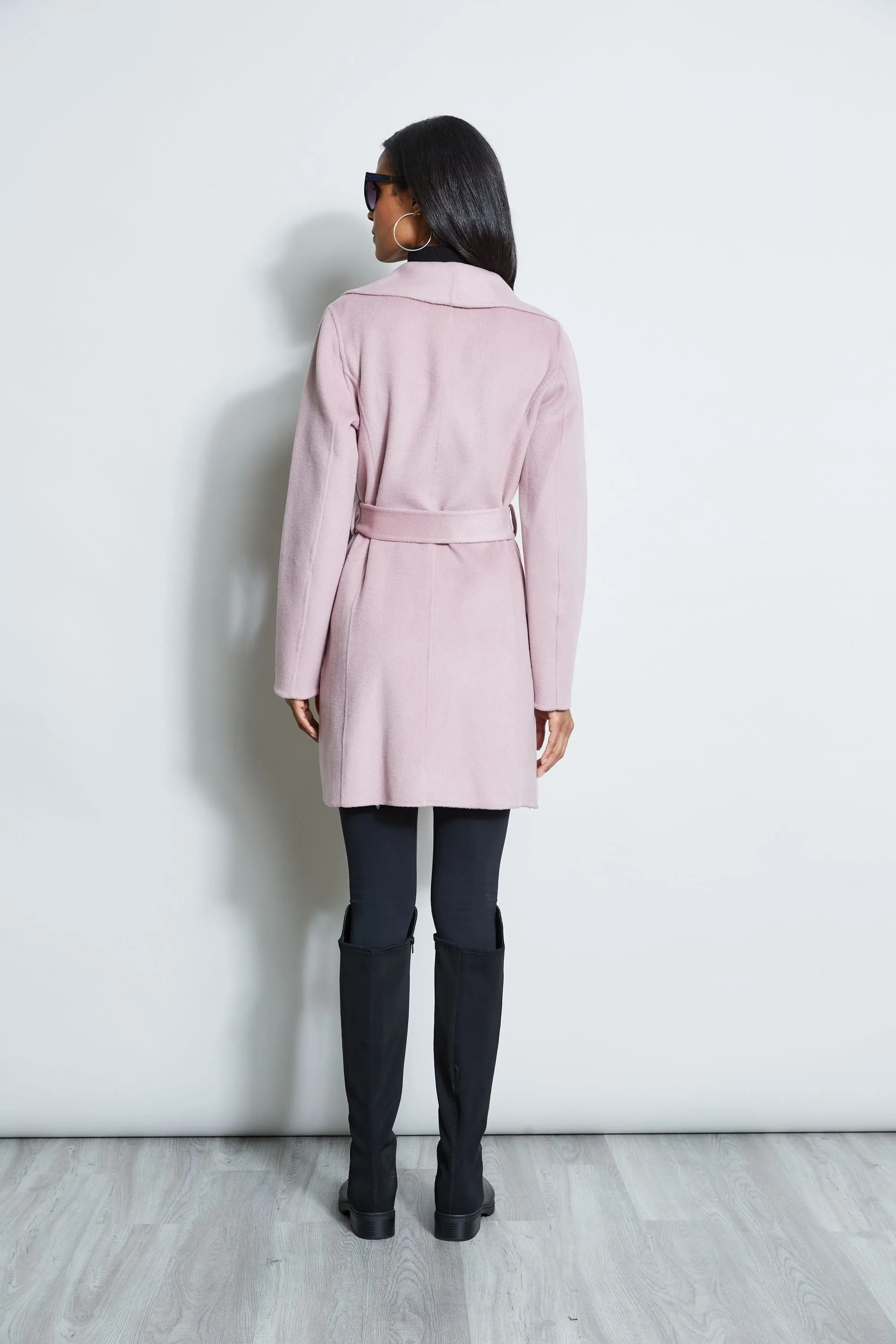 Tahari Ella Double Face Wool Coat
