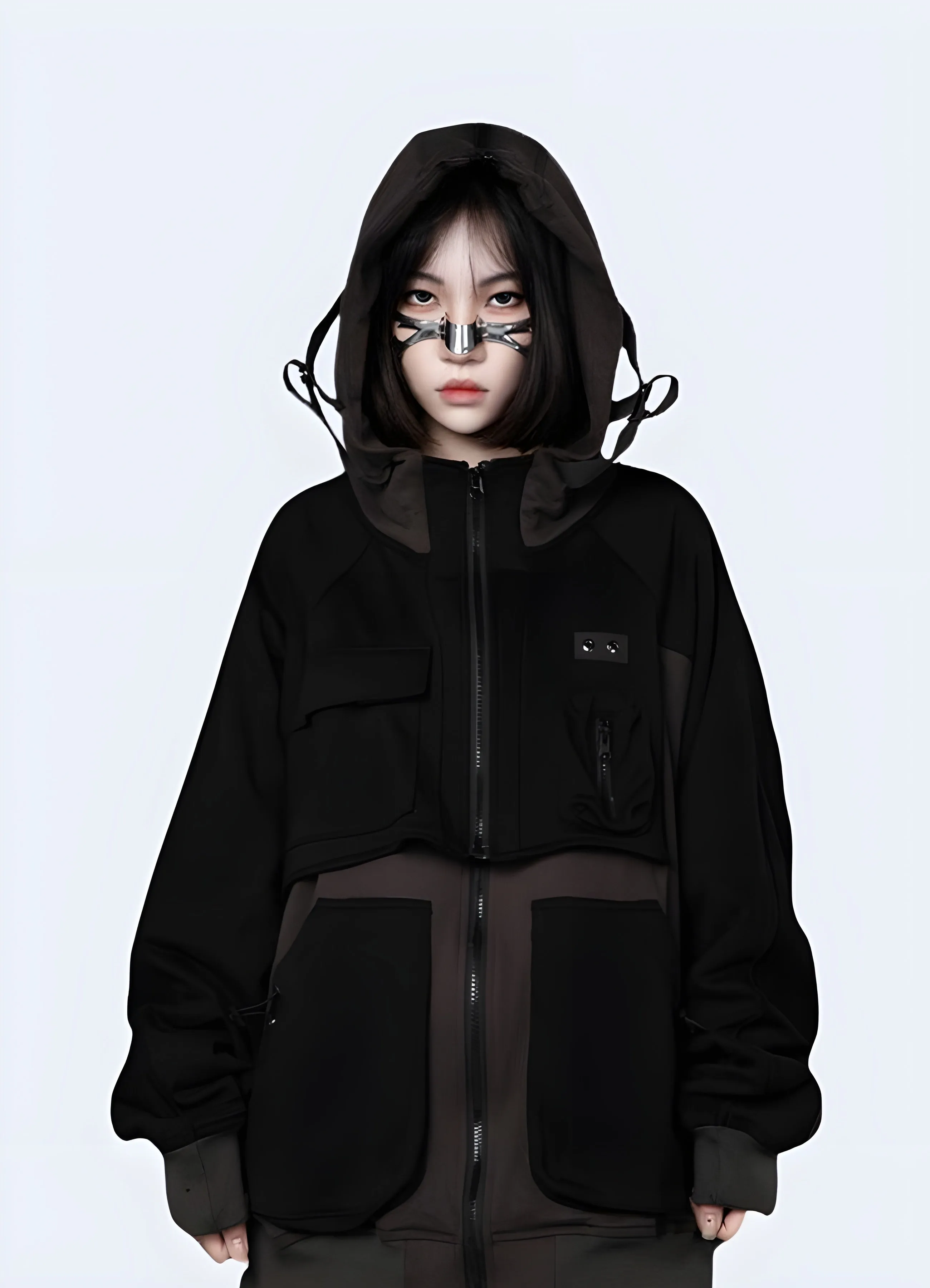 Techwear Cyberpunk Jacket Women