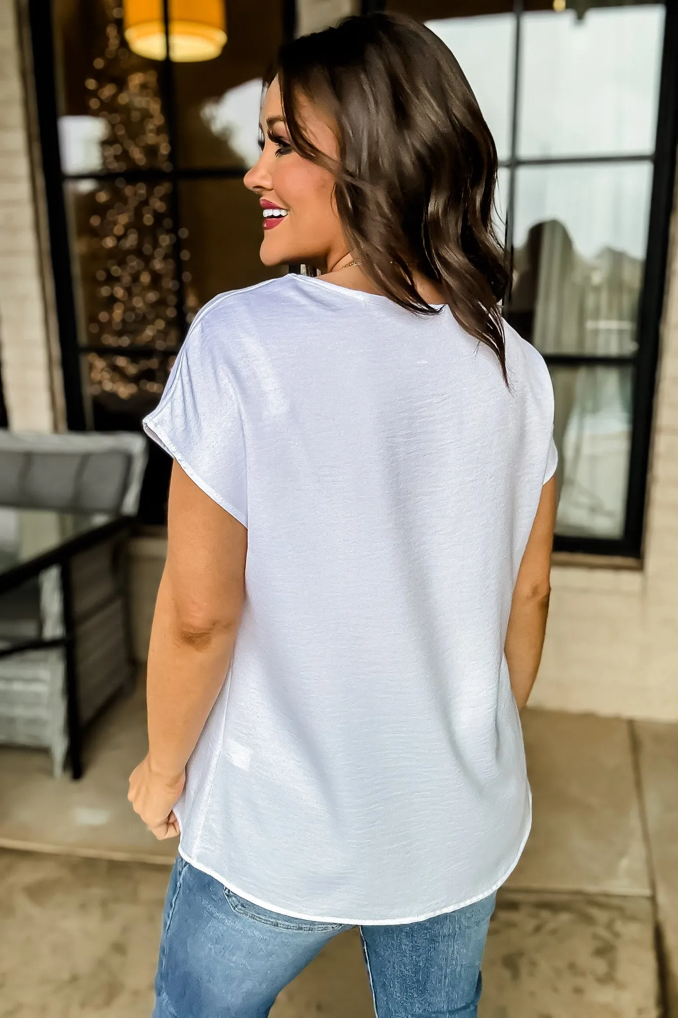 The Perfect Transitional Ivory Top