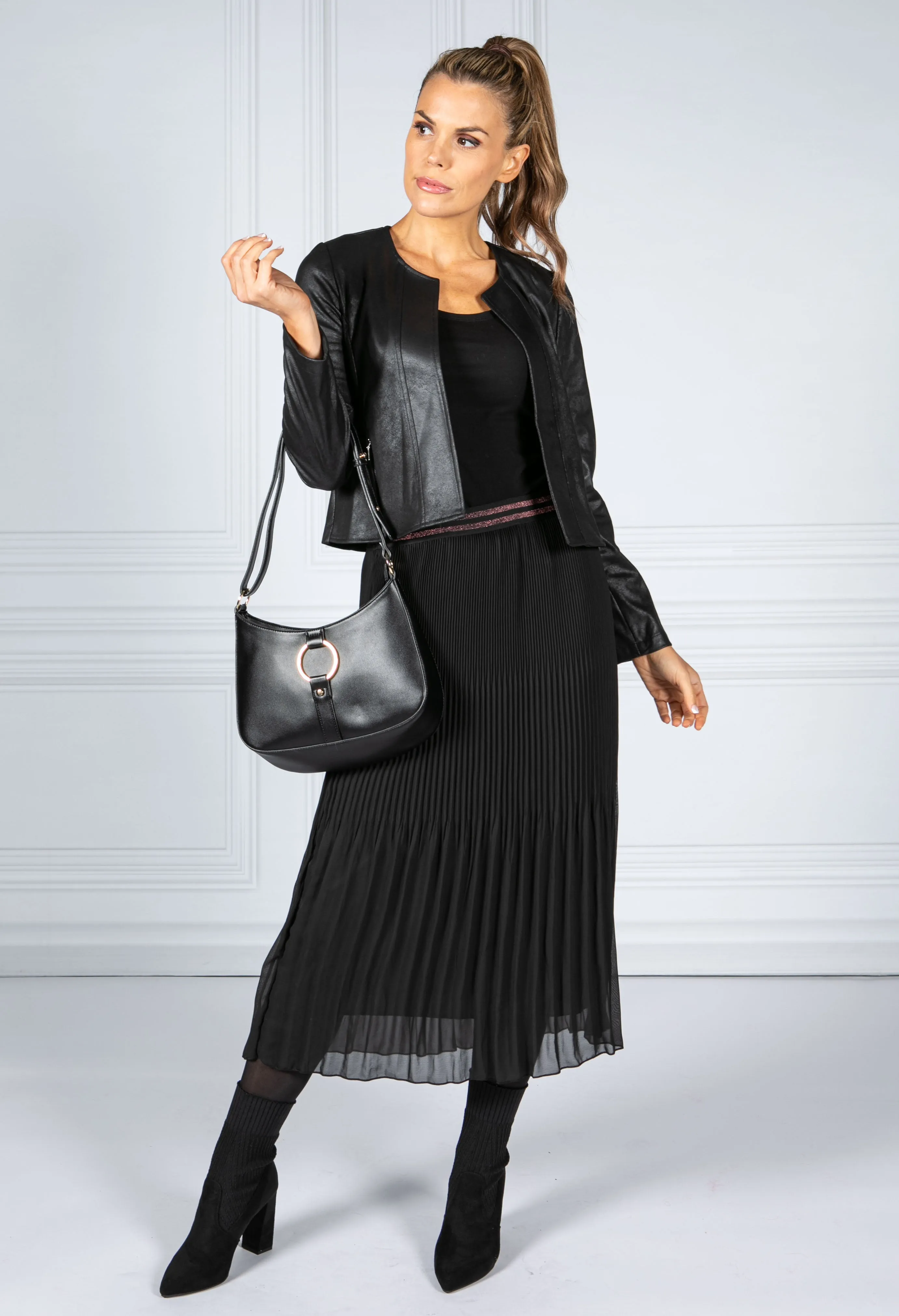 Vintage Leather Look Jacket-4
