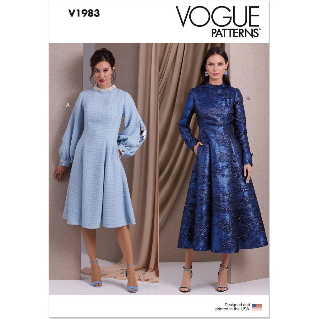 Vogue Pattern V1983 Misses' Dresses